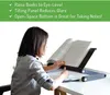 Adjustable Height and Angle Ergonomic Book Holder Reading Textbook Stand Durable Lightweight Aluminum,Black