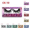 Glitter Laser Eyelash Paper Packing Box Eyelashes Packaging Case with Window T2I53385