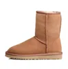 Botas wgg australianas australianas para mulheres preto inverno gravata borboleta pele de neve peludo bota de cowboy tornozelo tornozelo joelho mini bailey