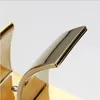 Faucets Free shipping Contemporary Waterfall Bathroom washbasin Sink Faucet PVD gold faucet