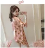 Familie Pyjama's Set Bear Summer Toddler Girl Dessen Sleepwear Set Silk Pyjamas Pak Boys Pyjamas Sets For Kids Tracksuit Set LJ2019013445