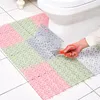 Kitchen Anti-slip Mats Plastic Living Room Balcony Bathroom Solid Color Rugs Doormat Hallway Bath Splicing Mat Carpet VT1863