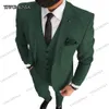 Homens personalizados rosa vestidos de noivo Tuxedos Black Lapel Groomsman Ternos de casamento Terno comercial 3 peças JACETPANTSVEST Y201028613221