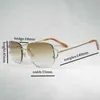 Feine Accessoires Antike Randlose Draht Randlose Sonnenbrille Männer Ovale Brillen Frauen Für Sommer Metallrahmen Oculos De Sol Las Gafas Französisch