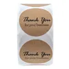 1 Zoll 500 Stück Kraftpapier „Danke für Ihr Geschäft“ selbstklebende Aufkleber Geschenktüte Umschlag handgemachtes Briefpapier Dekoretikett