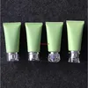 30pcs 50g green Plastic Soft Bottle Cosmetics Facial Cleanser Cream Empty Squeeze Tube Shampoo Lotion Refillable Bottlesbest qualtity