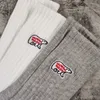 White Grey in stock Socks Women Men Unisex Cotton Basketball Socks277u