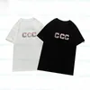 New Mens Short Sleeve T Shirts Man Woman Bear And Letter Printing Tees Man High Fashion Clothing Size S-2XL