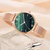 Zestaw Zegarek Kobiety Różowe Złoto Wiertła Wiertła Bransoletka Biżuteria Ladies Watch Kobiety Casual Hour Quartz Wristwatches 2022 Nowy