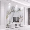 Modern minimalistisk gyllene marmor bakgrundsbilder bakgrund vägg 3d väggmålningar tapeter för vardagsrum 3d anpassade tapeter264s