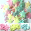 100 pcs/Set 3D stars glow in the dark Luminous Wall Stickers for Kids Room Home Decor Decal Wallpaper Decorative Special