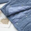 Autumn Winter Coats For Women Solid Color Single Breasted Jacket Corduroy Diagonal Pocket Parka Female Oversize Clothing 201029