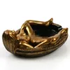 Roligt harts Ashtray Creative Handicraft Ashtray Antishock Smoke Ash Tray Fashion Miljö El Home KTV AshTray4542052