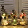 Le dernier Noël LED Luminous Transparent Christmas Ball Creative Creative Cartoon Christmas Tree Pendant Decoration Ornements Livraison gratuite