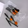 Duidelijke stofvrije make -upborstels Organisator Opbergdoos Acryl Cosmetische make -upborstel Holder Stand275C9618231