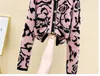 새로운 디자인 여성 O- 넥 Long Sleeve Leopard 프린트 모헤어 울 니트 스웨터 가디건 코트 카사코스 플러스 사이즈 SML