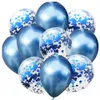 10pc lateksowy balon konfetti balony ślubne balony powietrzne kulki globos baby shower chłopiec dziewczyna z okazji urodzin Dekoracje dzieci Y2375