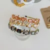 Mode Haaraccessoires Dames Volledige Rhinestone Hoofdband Retro Dunne Zij hoofdbanden Veelzijdige druk Haarband Bruid Hoofddeksels Sieraden