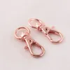 200pcs Swivel Lobster Clasp Hooks Keychain Split Key Ring Connector For Bag Belt Dog Chains DIY Jewelry Making Findings