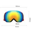 Anti-fog Okulary narciarskie Zimowe Outdoor Ochrona UV Okulary Okulary Sporty Wiatroszczelna Snowboard Snowmobile Mężczyźni Kobiety Okulary Maska 220110