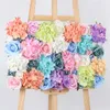 11 pçs / lote incrível flor decorativa colorida para festa de casamento luxo artificial hydrangea seda diy decoração flor para casa 201222