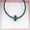 Andy Jewel 925 Sterling Silver Beads Glass Green Faceted Murano Charm Fits Fits 유럽 판도라 스타일 보석 팔찌 목걸이 791619