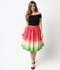 Digital Printing Christmas Style Skirts Women Elegant Cute Harajuku Dot Bird Watermelon Vintage Skirt