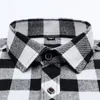 Autumn Casual Men's Flannel Plaid Shirt Brand Male Business Office Red Black Checkered Long Sleeve Shirts Clothes 220312