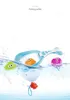 Beiens Baby Bath Fishing Zabawki Zabawki Włókna lub Giraff Netto Fishing With Zabawki Kolorowe Miękkie Pływające Gumowe Sound Sound Zabawki LJ201019