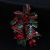 Amabili Due Bow Bells Spille per le donne di Natale Spille Suit Pins regalo creativo Vintage cappotto dei monili Abito Accessori RRA3667