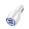 6A QC30 Fast Quick Charge Dual Usb Ports Car Charger Power Adapters For Ip 7 8 11 12 13 mini Samsung Huawei Android phone p8015798