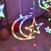 220V EU Plug Moon Star LED String Lights Strings 110V US Christmas Fairy Ghirlande LED per esterni Twinkle String Lights Holiday Festival Decoration