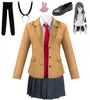 Anime Rascal no sueña con chica conejito Senpai Sakurajima Mai Azisagawa Cosplay JK uniforme escolar peluca zapatos disfraz