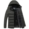 Men's Down & Parkas Thicken Warm Men -20 Degree Winter Jacket Hooded Fleece Man's Jackets Outwear Cotton Coat Parka Jaqueta Masculina