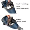 2020新しい男性のメッセンジャーバッグショルダーオックスフォード布チェストバッグクロスボディカジュアルメッセンジャーバッグ男USB充電多機能ハンドバッグ