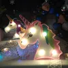 Unicorn Partisi Dekorasyon 3D Unicorn Lambası Ev Dekor Için LED Gece Işık LED Işık LED Işık Çocuklar Doğum Günü Bebek Duş Işık C0125