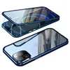 Lens Protection Tempered Glass Magnetic Adsorption Phone Cases for Iphone 12 Pro Max 13 11 XS XR X 8 7 6 6S Plus Shockproof Flip Covers