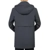 Parkas de plumón para hombre, Parka informal de invierno para hombre, longitud media, 2 colores, chaqueta cálida, prendas de vestir, abrigo a prueba de viento, talla con capucha L-4XL Phin22 2022