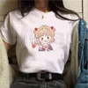 Sakura Card Captor T-shirt femme imprimé dessin animé t-shirt femme vêtements esthétiques Kawaii T-shirts décontractés à manches courtes hauts G220310