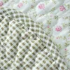 Housse de canapé en coton d'été petit style campagnard épissure florale tissu quatre saisons coussin antidérapant dossier pour trois personnes LJ201216