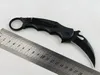 Классический Karambit Fold Blades Claw Нож 440C Черный лезвие Алюминиевая ручка Открытый кемпинг Тактические складные ножи