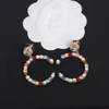 2022 Luxuriöser Qualitäts-Charm-Ohrhänger mit bunten Perlen und Damanten für Frauen, Hochzeitsschmuck, Geschenk mit Box-Stempel PS7293