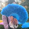 PARTINE faveur Nostalgia Colorful Feather Hand Fan Live Dance Cheongsam Catwalk Gradient Abanicos Para Boda6215492