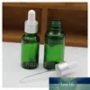 Atacado garrafa de óleo Essência verde Vidro, Vazio Dropper Bottle, Cuidados com a pele para mulheres, SAP especial Garrafa de embalagem, Cosméticos