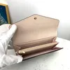 Klassische lange Brieftaschen für Frauen und Männer Leinwand Reißverschluss Münzbriefbrief Lederkartenhalter Männer Frauen Brieftasche mit Kastengröße 19x10c239c