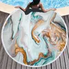 Fashion Printing Beach Towel Large Circular Multi Design Tassels Yoga Mat Abstract Marbling Shower Bath Towels New Arrival 25ls L2