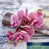 Simulering 3D Liten Butterfly Orchid 6 Headsbuntle Fake Flower Home Drapery Wall Wedding Decoration Diy Artificial Phalaenopsis4539364