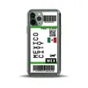56 cidades Tags Moda Phone Case para iPhone 12 Mini XS Pro Max 11 XR Soft TPU TPU Air Tickets Impressão Cobertura de Proteção Coco