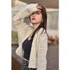 Mishow Autumn Cardigan for Women Hollow Out Fashion Slim Sweater Casual Long Sleeve Clothing MX20C5287 201221