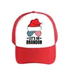Brandon Red Baseball Cap 돔 인쇄 태양 코튼 모자 봄 여름 가을 겨울 모자 ZZF13466